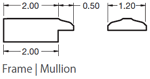 2 Pass - A109 mullion profile